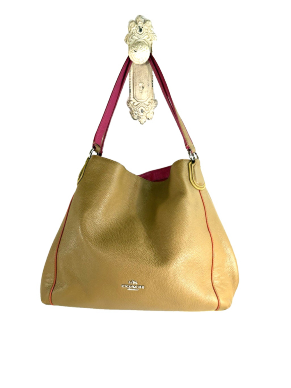 Coach 37721 Edie Pebbled Leather Shoulder Bag